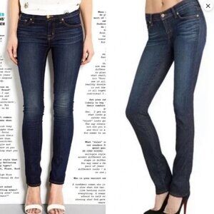 2/$30 J Brand Pencil Leg Dark Wash Low Rise Jeans Size 27 #1800